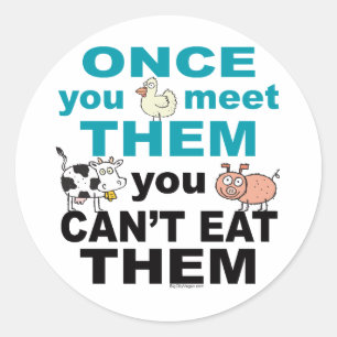 Stickers van Vegan Vegetarian