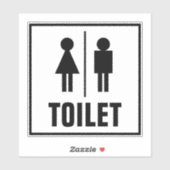 Stickers van vinylvinylcitroenen, met genderpictog (Vel)