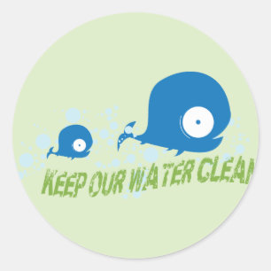 Stickers van walvisgewassen