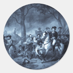 stickers van Washington als soldaat (selenium)