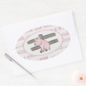 Stickers van weinig de Roze Biggetje (Envelop)