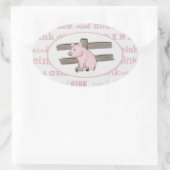 Stickers van weinig de Roze Biggetje (Tas)