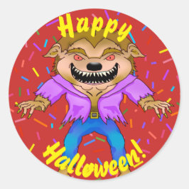 Stickers van Werewolf Halloween