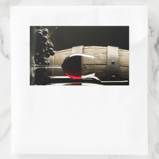 Stickers van wijnliefhebber (Tas)