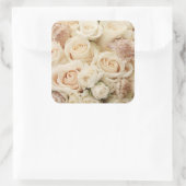 Stickers van witte rozenweddenschap (Tas)