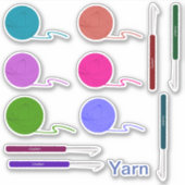 Stickers van Yarn en Hook (Voorkant)