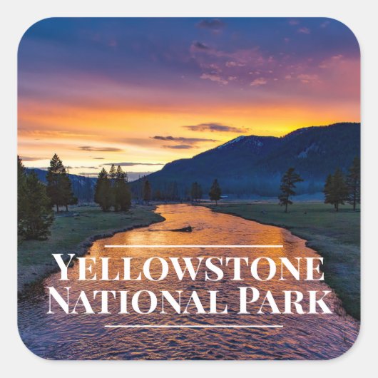 Stickers van Yellowstone National Park (Voorkant)