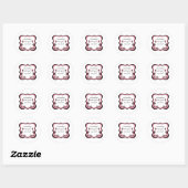 Stickers van zacht Lijst, roze (Vel)