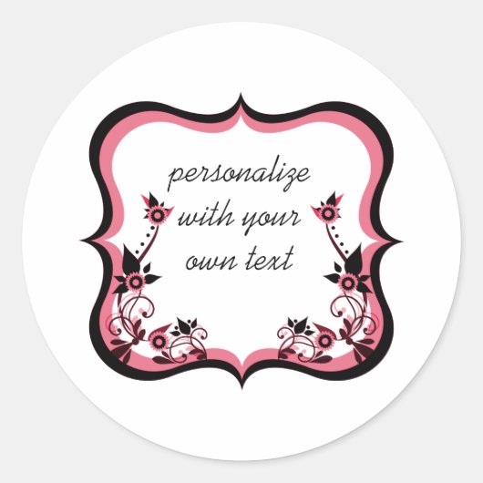 Stickers van zacht Lijst, roze (Voorkant)