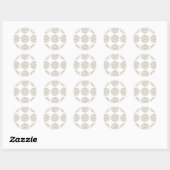 Stickers van Zebra Print Polka Dots (Vel)