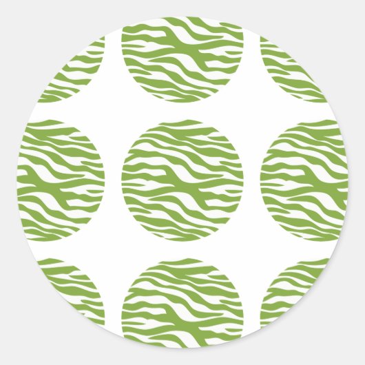 Stickers van Zebra Print Polka Dots (Voorkant)