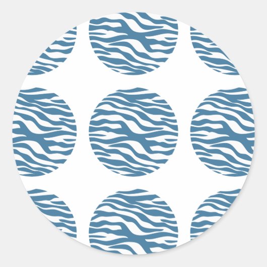 Stickers van Zebra Print Polka Dots (Voorkant)