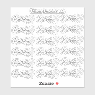 Stickers van zwarte en witte feestdag