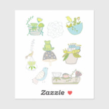 stickers vetplanten en planten