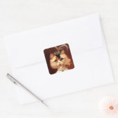 STICKERS Victoriaans Zingende salon Cat Jewel Squa (Envelop)
