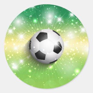 Stickers-Voetbal Ronde Sticker