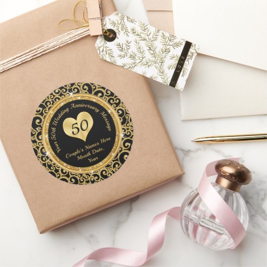 Stickers voor 50-jarig jubileum, diverse formaten, (Geschenken)