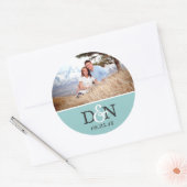 Stickers voor aangepaste bruiloft (Envelop)