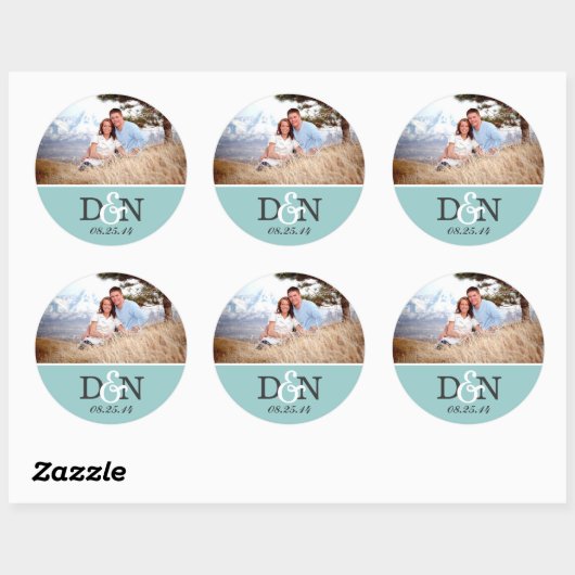 Stickers voor aangepaste bruiloft (Vel)