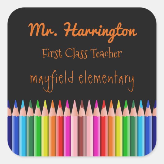 Stickers voor aangepaste Pencils kleuren (Voorkant)