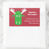 Stickers voor aangepaste tekst voor Moose Head Pop (Tas)