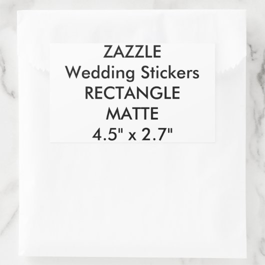 Stickers voor aangepaste weddenschappen RECTANGLE  (Tas)