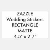 Stickers voor aangepaste weddenschappen RECTANGLE  (Voorkant)