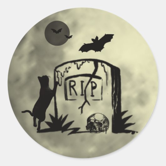 Stickers voor afspeelbare zwarte kat (Voorkant)