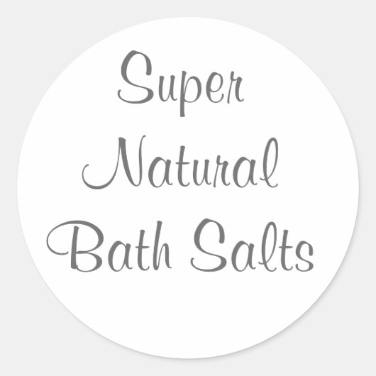 Stickers voor badzout (Voorkant)