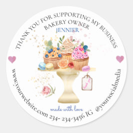 Stickers voor bakkerij