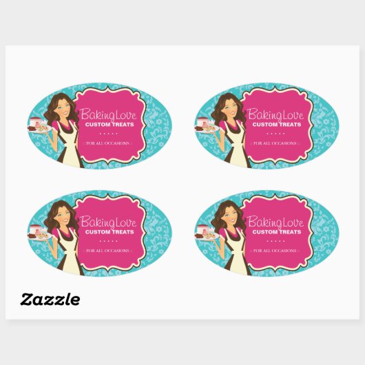 Stickers voor bakkerij (Vel)