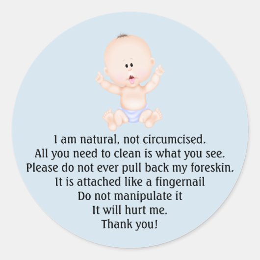 Stickers voor besnijdenis-herinnering voor pasgebo (Voorkant)
