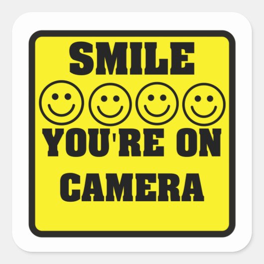 Stickers voor beveiligingscamerawaarschuwing (Voorkant)