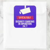 Stickers voor beveiligingscamerawaarschuwing (Tas)