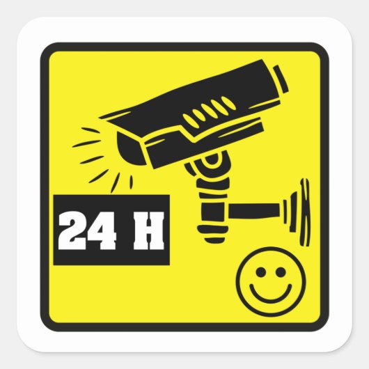 Stickers voor beveiligingscamerawaarschuwing (Voorkant)