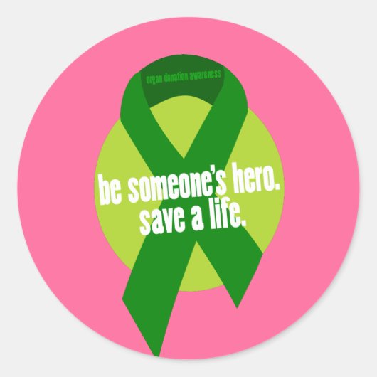 Stickers voor bewustzijn van orgaandonatie (Voorkant)