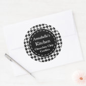 Stickers voor Black Houndstooth Kitchen (Envelop)