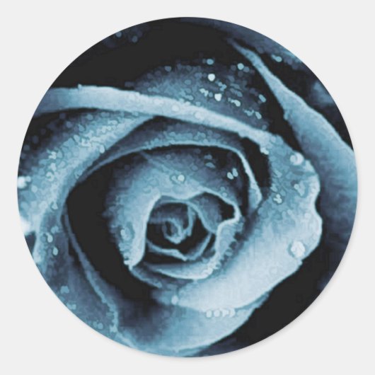 Stickers voor blauwe Rozen enveloppen (Voorkant)