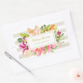 Stickers voor  bloemen roze pastaafvormer (Envelop)