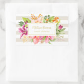 Stickers voor  bloemen roze pastaafvormer (Tas)