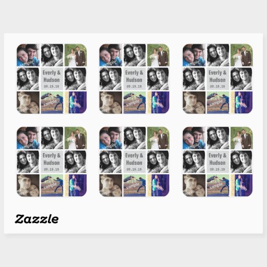 Stickers voor bruiloft (Vel)