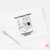 Stickers voor Cartoon van transportservices (Envelop)