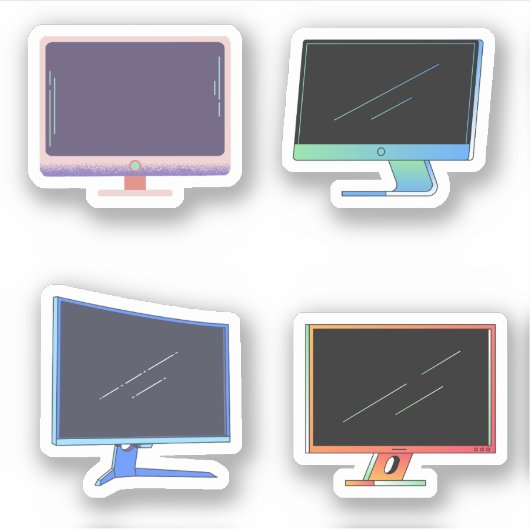 Stickers voor computermonitor (Voorkant)