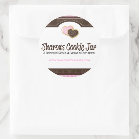 Stickers voor cookieverpakkingen (Tas)