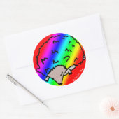 Stickers voor Cute Rainbow Hedgel (Envelop)