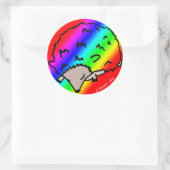 Stickers voor Cute Rainbow Hedgel (Tas)
