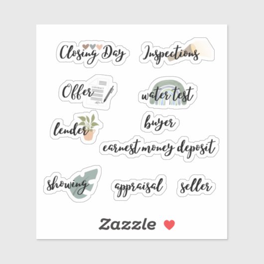 Stickers voor de bouw van onroerend goed (Vel)