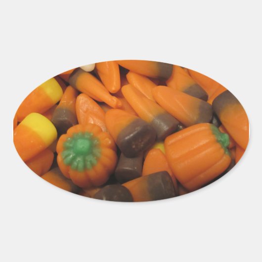 Stickers voor de herfst Candy Corn - set van 20 (Voorkant)