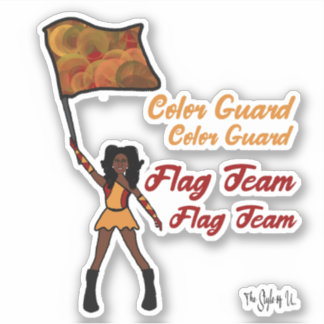 Stickers voor de kleurenbewaking van de vlag (Red