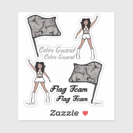 Stickers voor de kleurenvlagbescherming (diamant 3 (Vel)